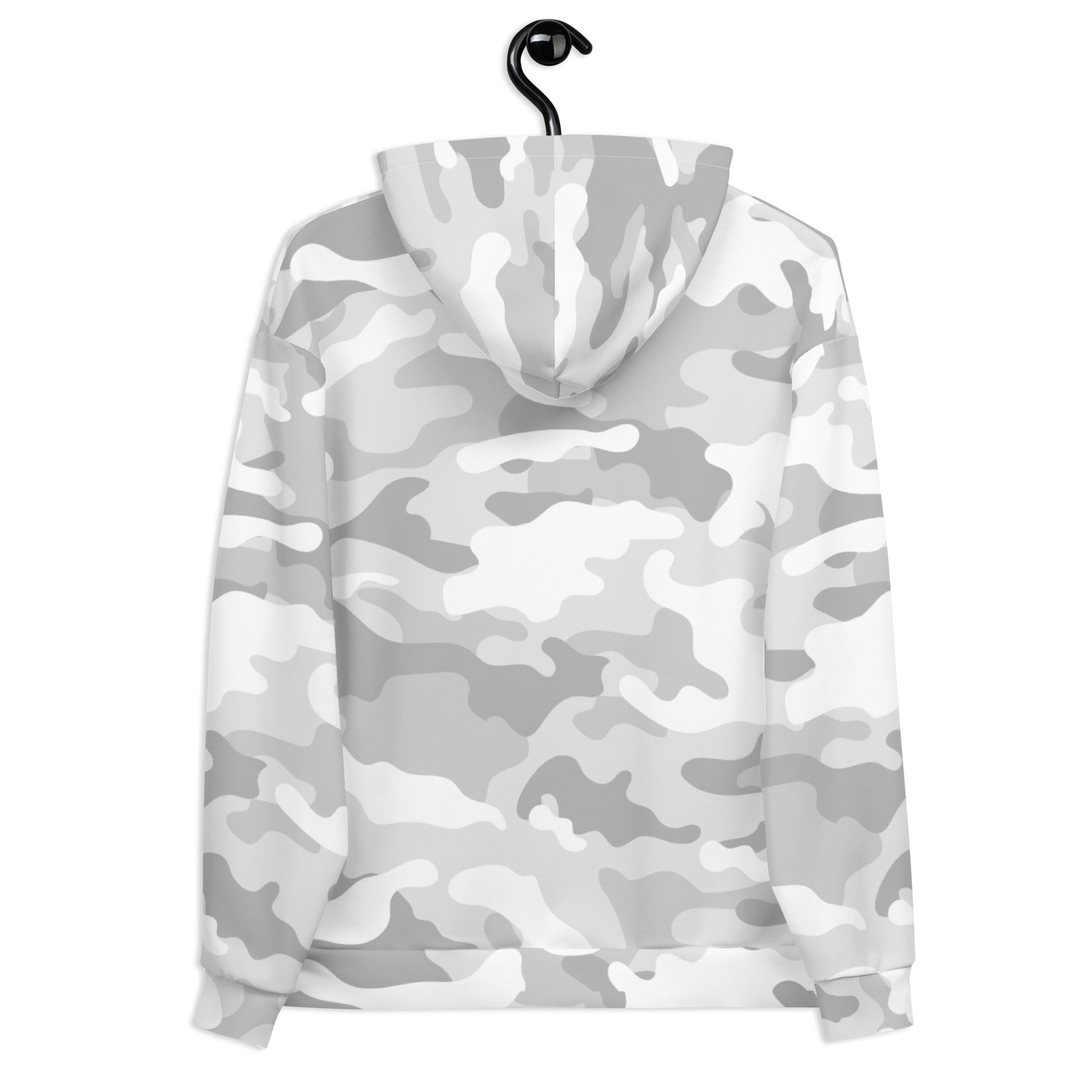 Snow Camo Hoodie | Unisex | White and Light Grey Camouflage