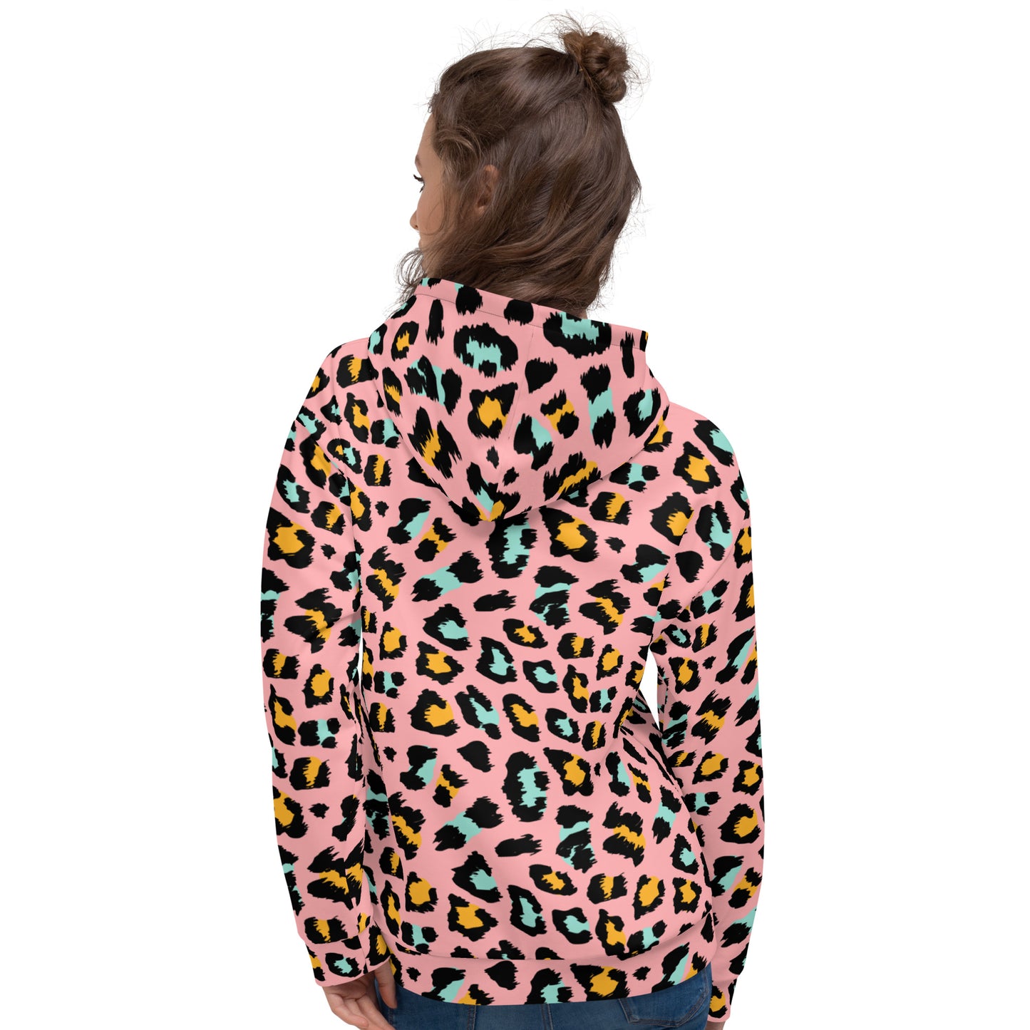 Pink Panther Hoodie | Leopard Pattern in Black and Yellow