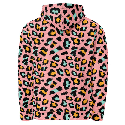 Pink Panther Hoodie | Leopard Pattern in Black and Yellow