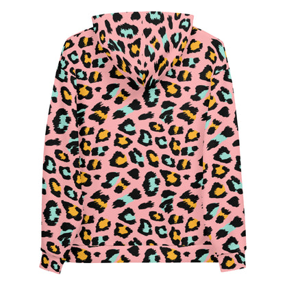 Pink Panther Hoodie | Leopard Pattern in Black and Yellow