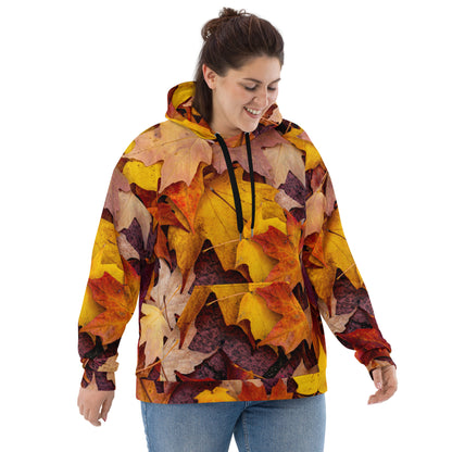 Autumn Leaves Hoodie | Maple Tree Leaves Print | Unisex