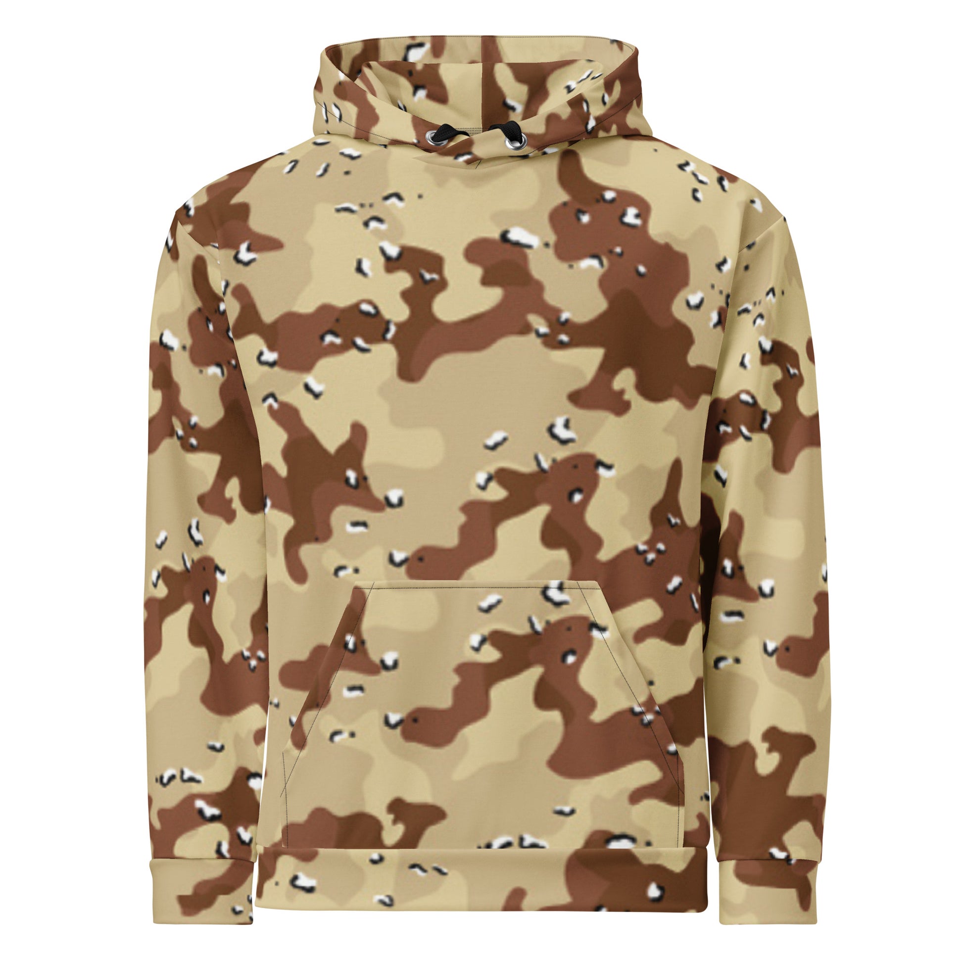 Desert Storm Camouflage Hoodie | Sand Brown Army Style