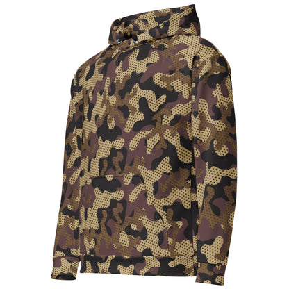 Green Uniform Camo Hoodie | Unisex | Mixed Brown & Beige