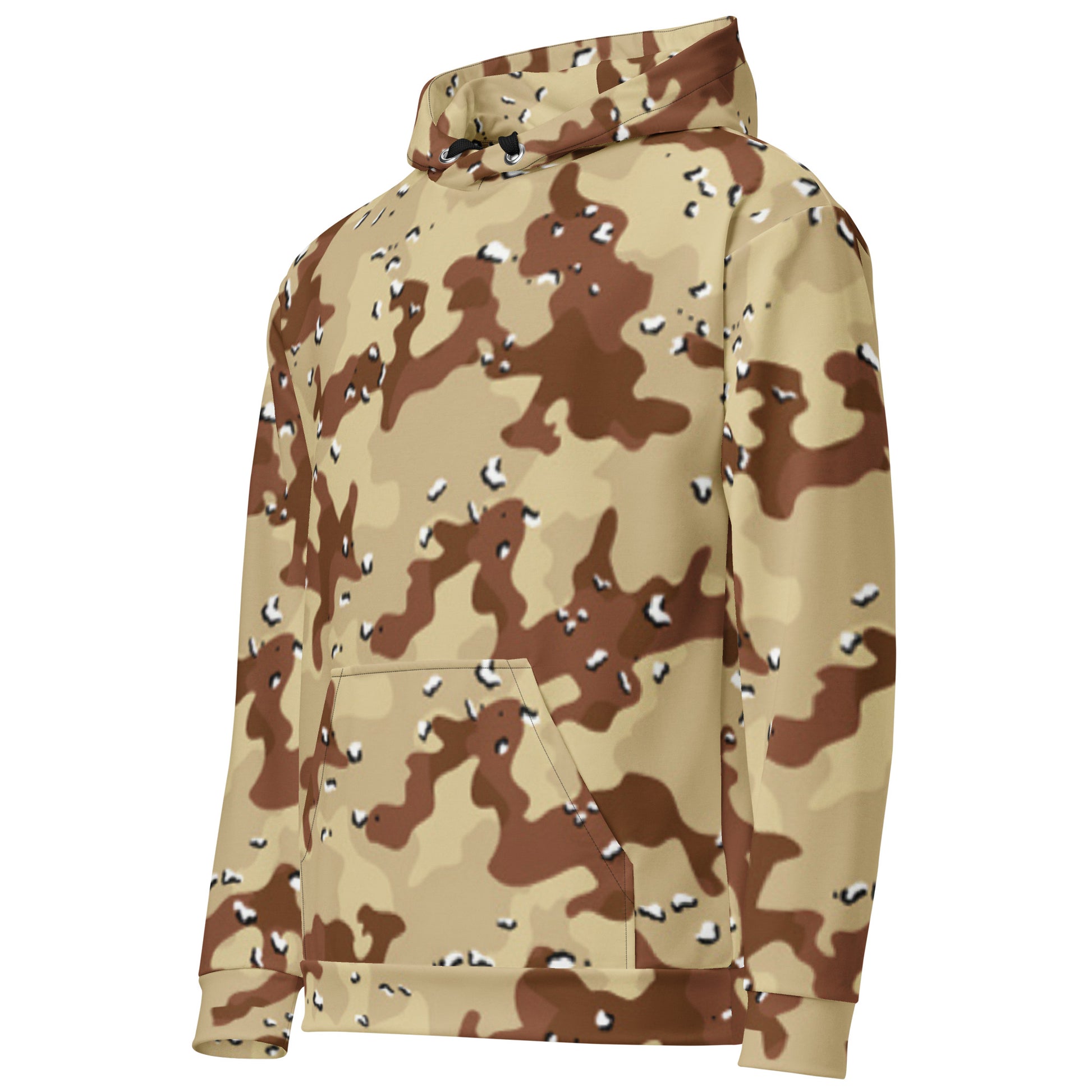 Desert Storm Camouflage Hoodie | Sand Brown Army Style