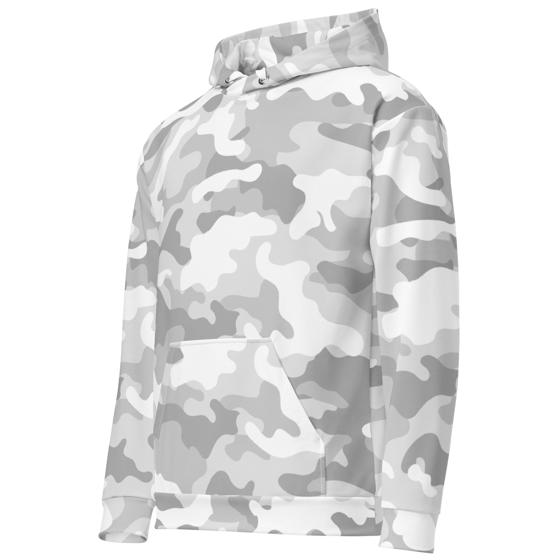 Snow Camo Hoodie | Unisex | White and Light Grey Camouflage