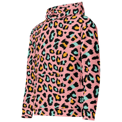 Pink Panther Hoodie | Leopard Pattern in Black and Yellow