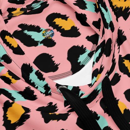 Pink Panther Hoodie | Leopard Pattern in Black and Yellow