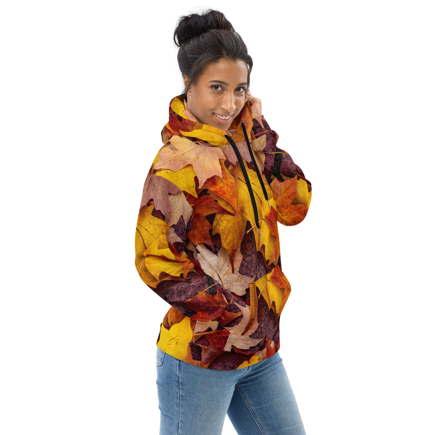 Autumn Leaves Hoodie | Maple Tree Leaves Print | Unisex