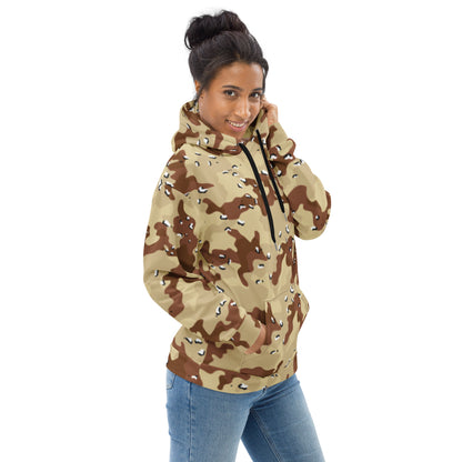 Desert Storm Camouflage Hoodie | Sand Brown Army Style