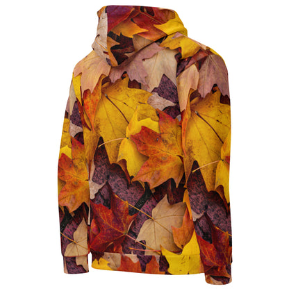 Autumn Leaves Hoodie | Maple Tree Leaves Print | Unisex