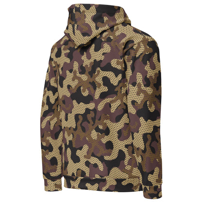 Green Uniform Camo Hoodie | Unisex | Mixed Brown & Beige