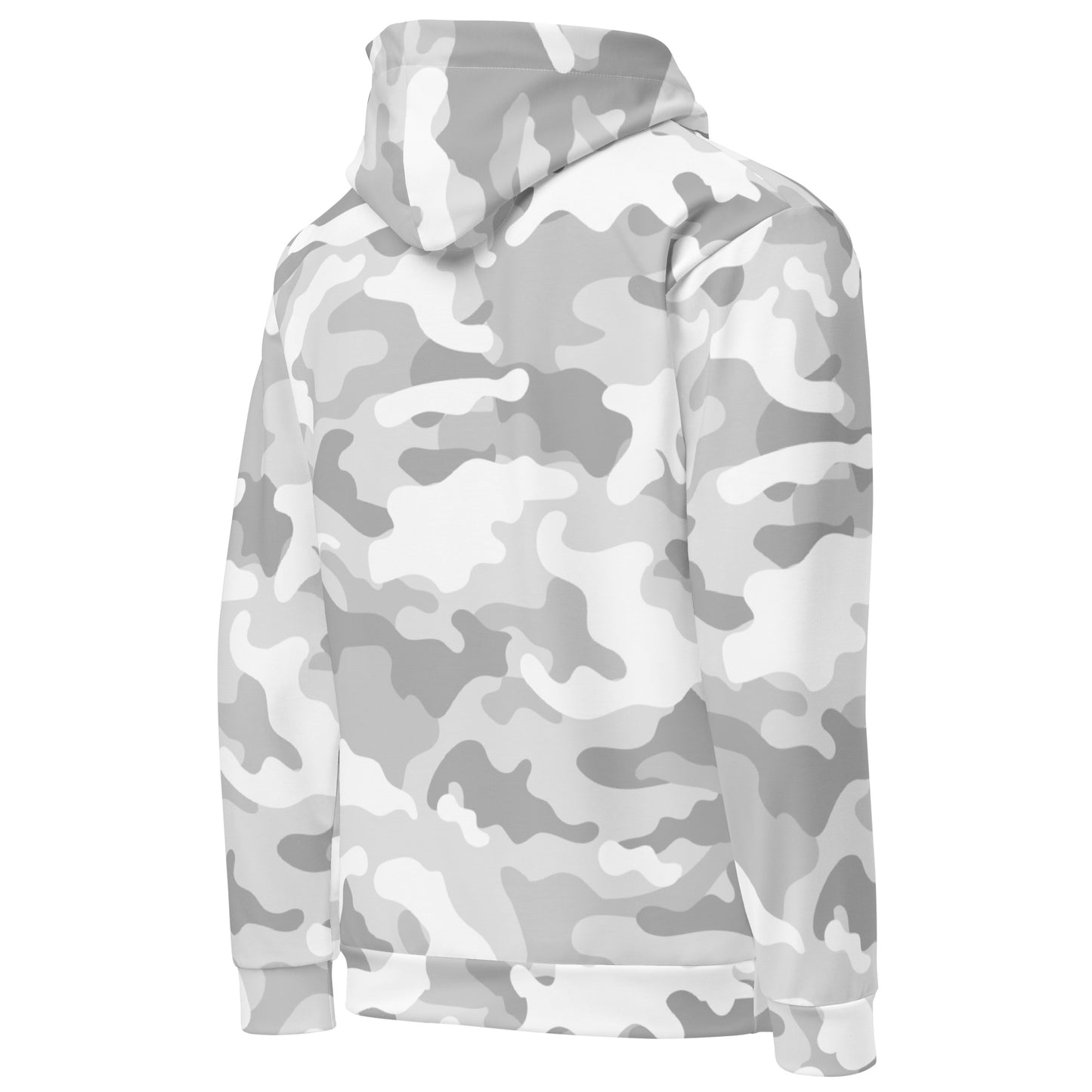 Snow Camo Hoodie | Unisex | White and Light Grey Camouflage