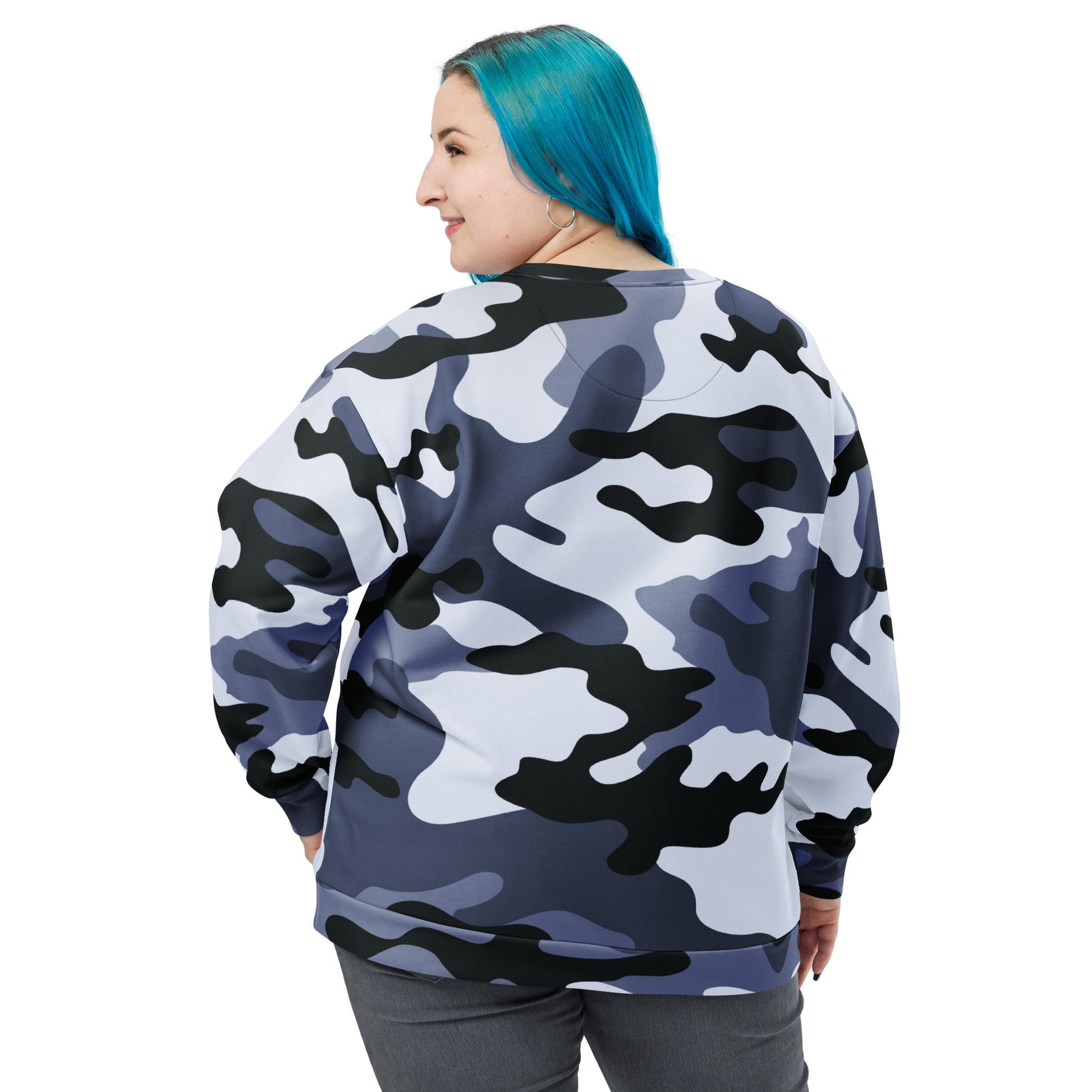 Camo Sweatshirt | Unisex | Light Blue