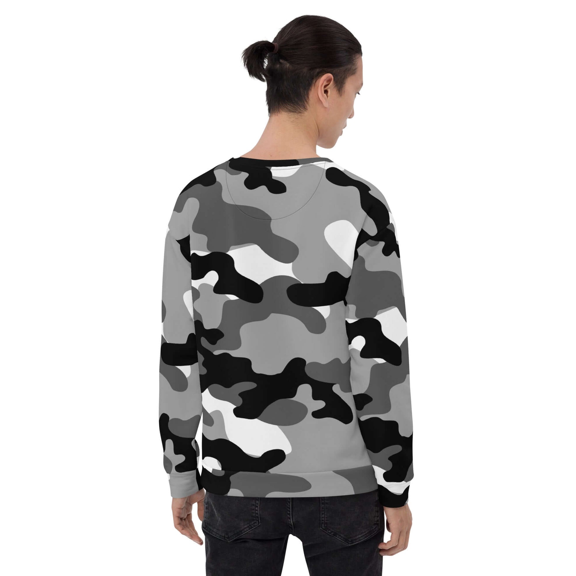 Camo Sweatshirt | Unisex | Black, White & Gray