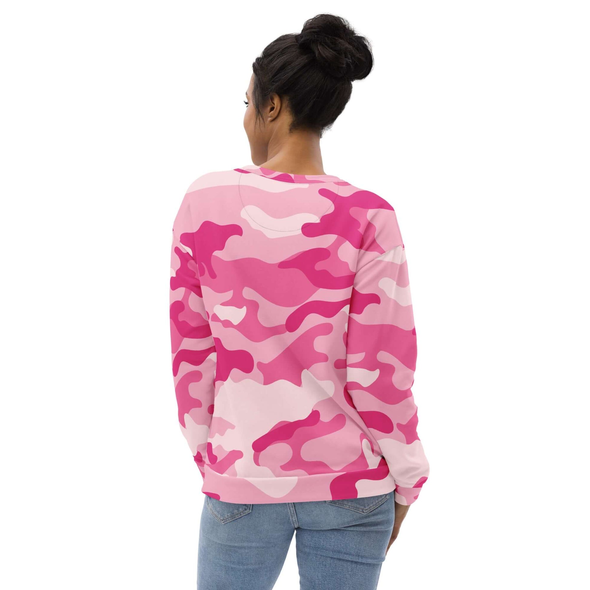 Camo Sweatshirt | Unisex | Lavender Pink