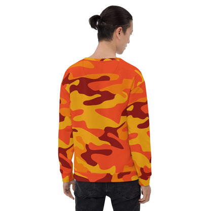 Camo Sweatshirt | Unisex | Orange & Red