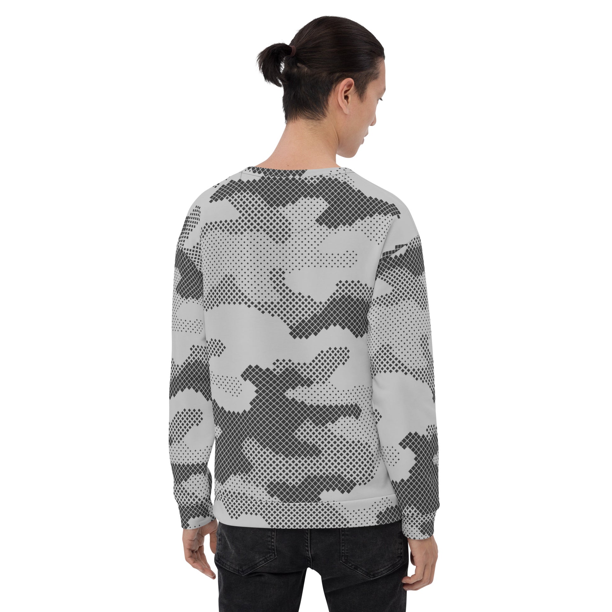 Camo Sweatshirt | Unisex | Black & White Digital