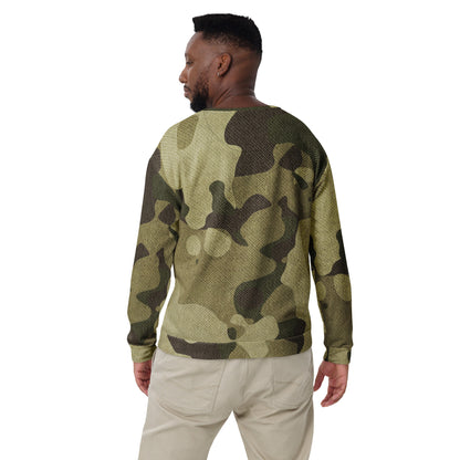 Camo Sweatshirt | Unisex | Green Fabric Camouflage