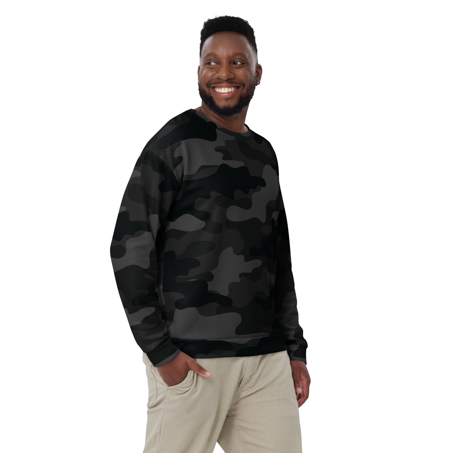 Camo Sweatshirt | Unisex | Black