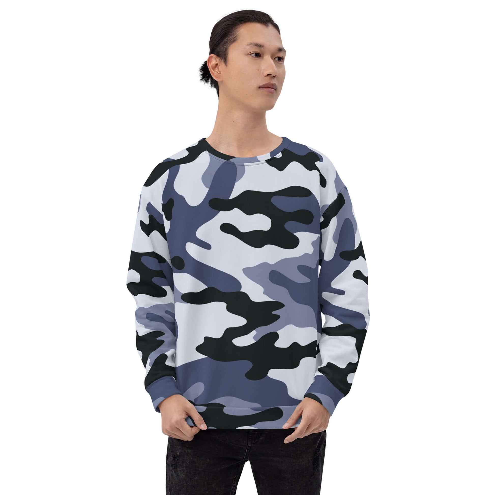 Camo Sweatshirt | Unisex | Light Blue