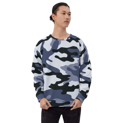 Camo Sweatshirt | Unisex | Light Blue