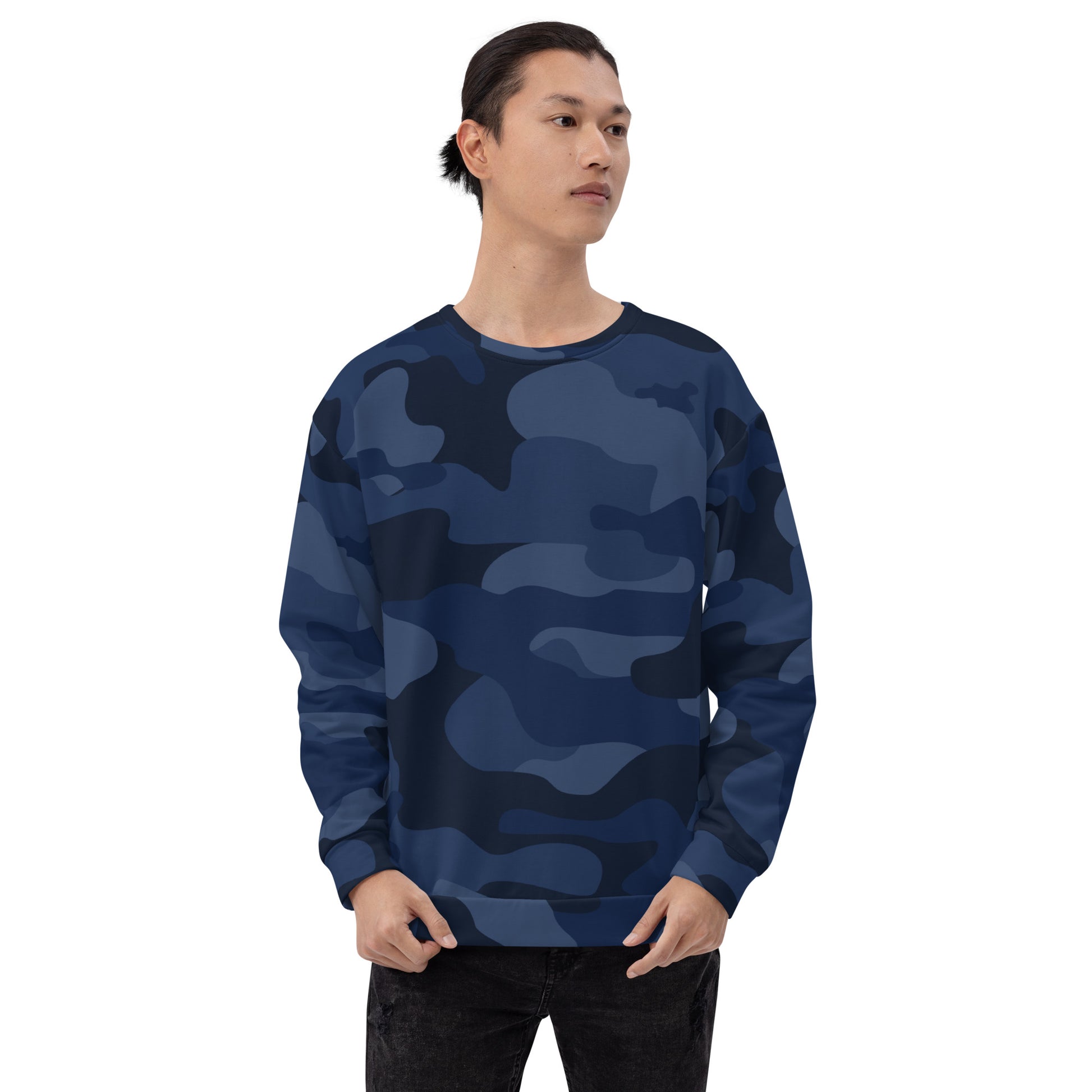 Camo Sweatshirt | Unisex | Deep Blue