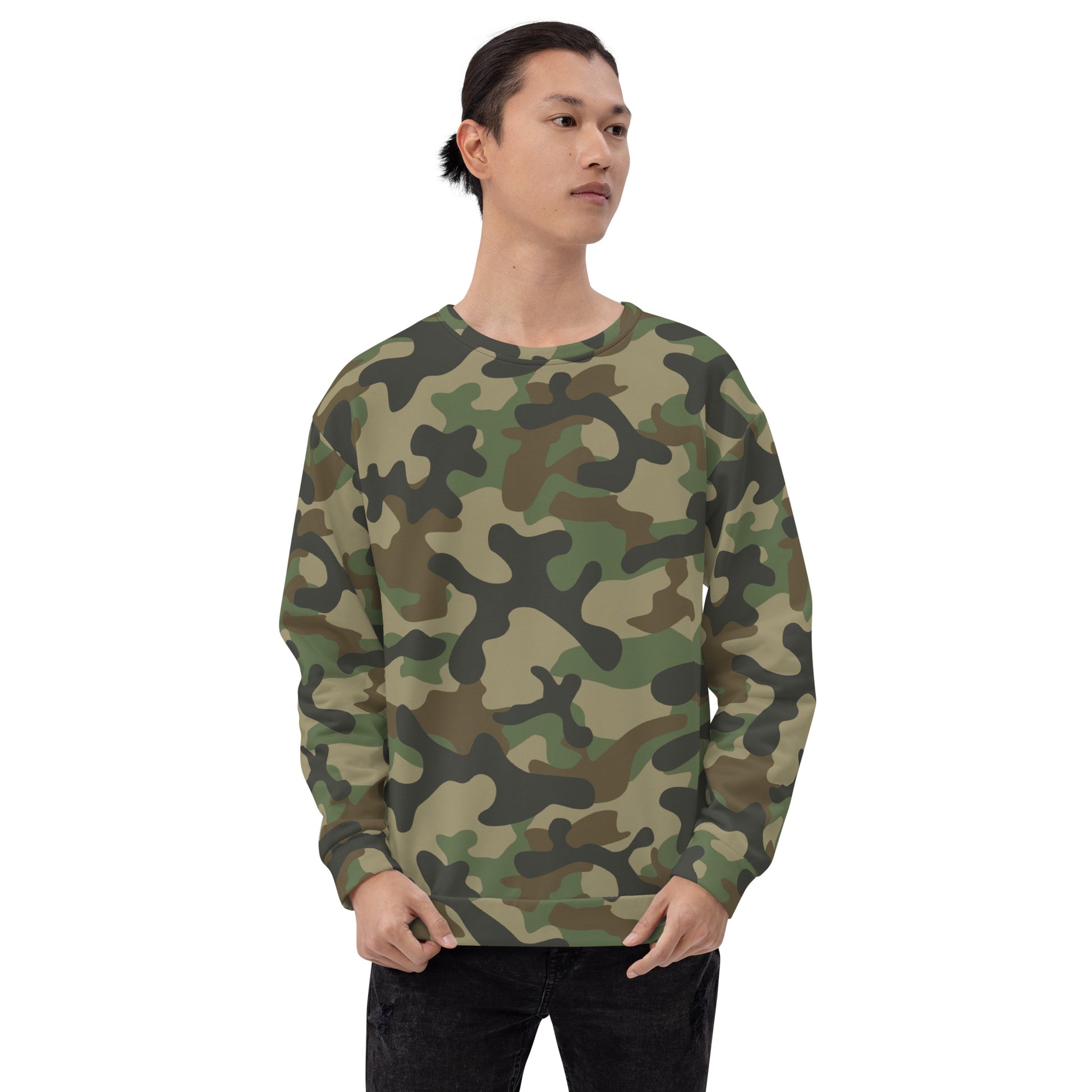 Camo Sweatshirt | Unisex | Military Brown Camouflage