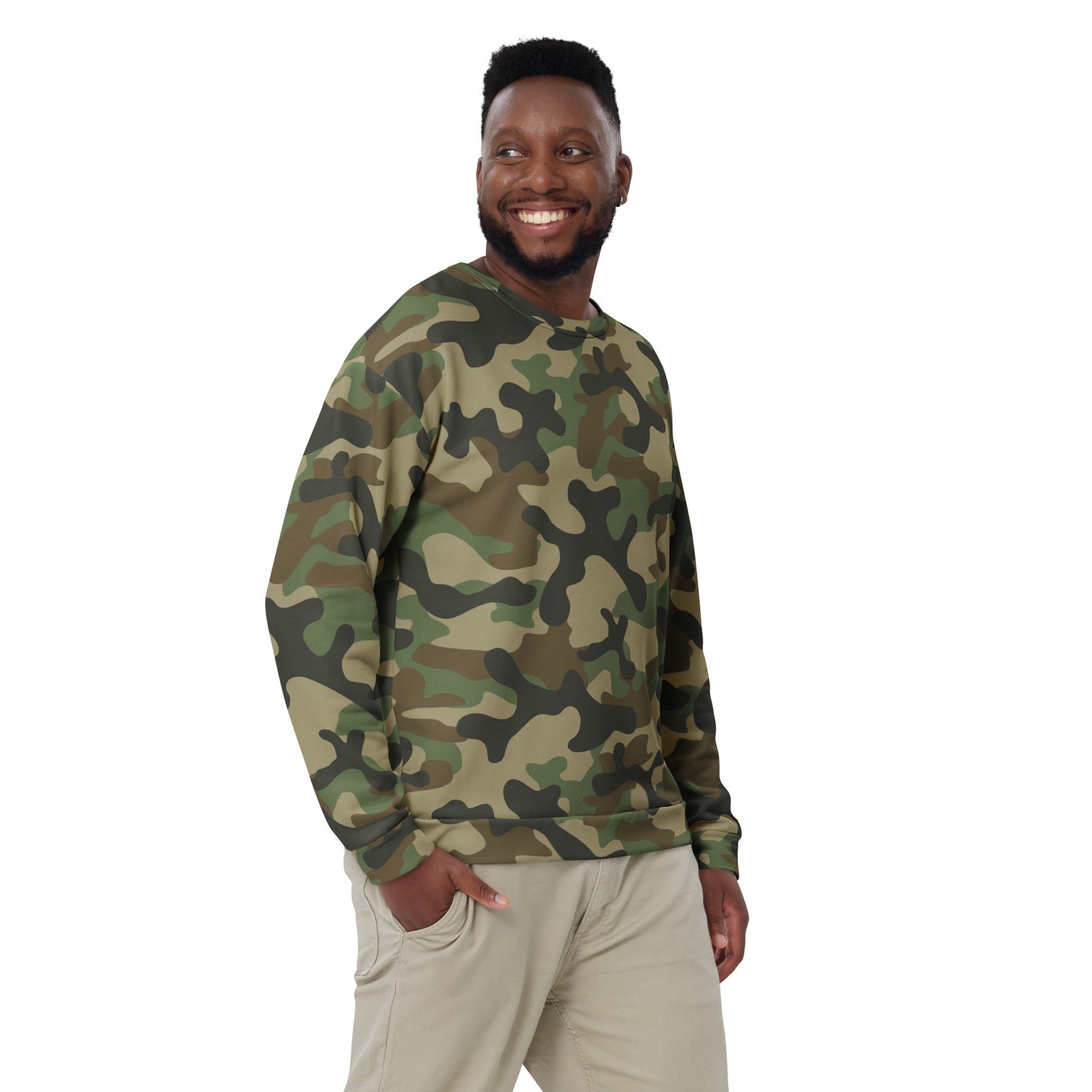 Camo Sweatshirt | Unisex | Military Brown Camouflage