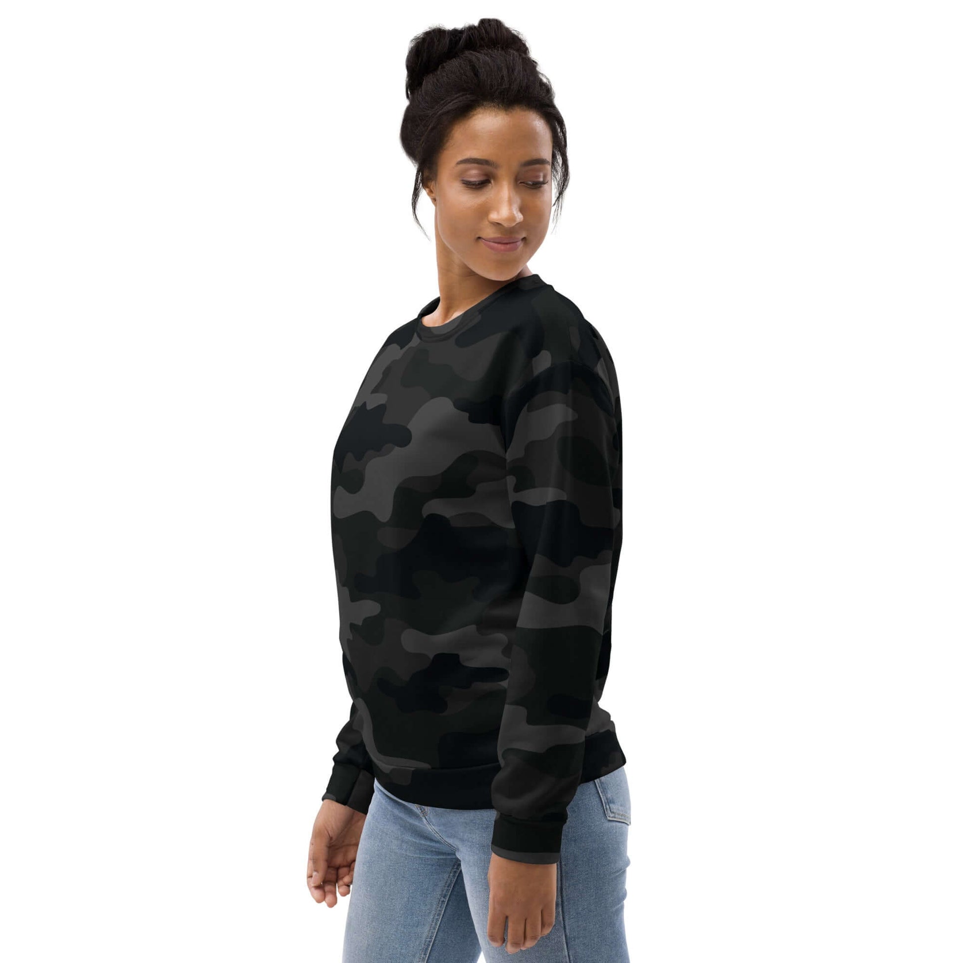 Camo Sweatshirt | Unisex | Black