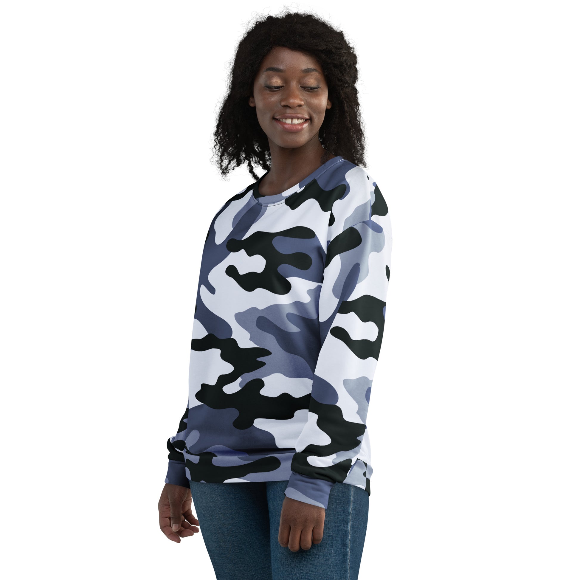 Camo Sweatshirt | Unisex | Light Blue