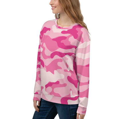 Camo Sweatshirt | Unisex | Lavender Pink