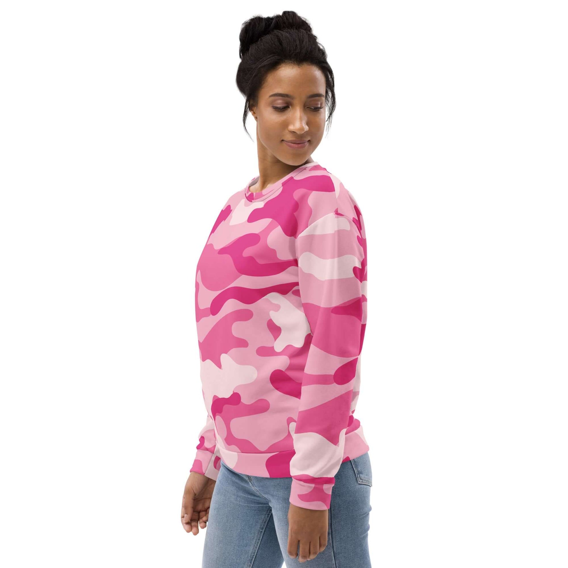 Camo Sweatshirt | Unisex | Lavender Pink