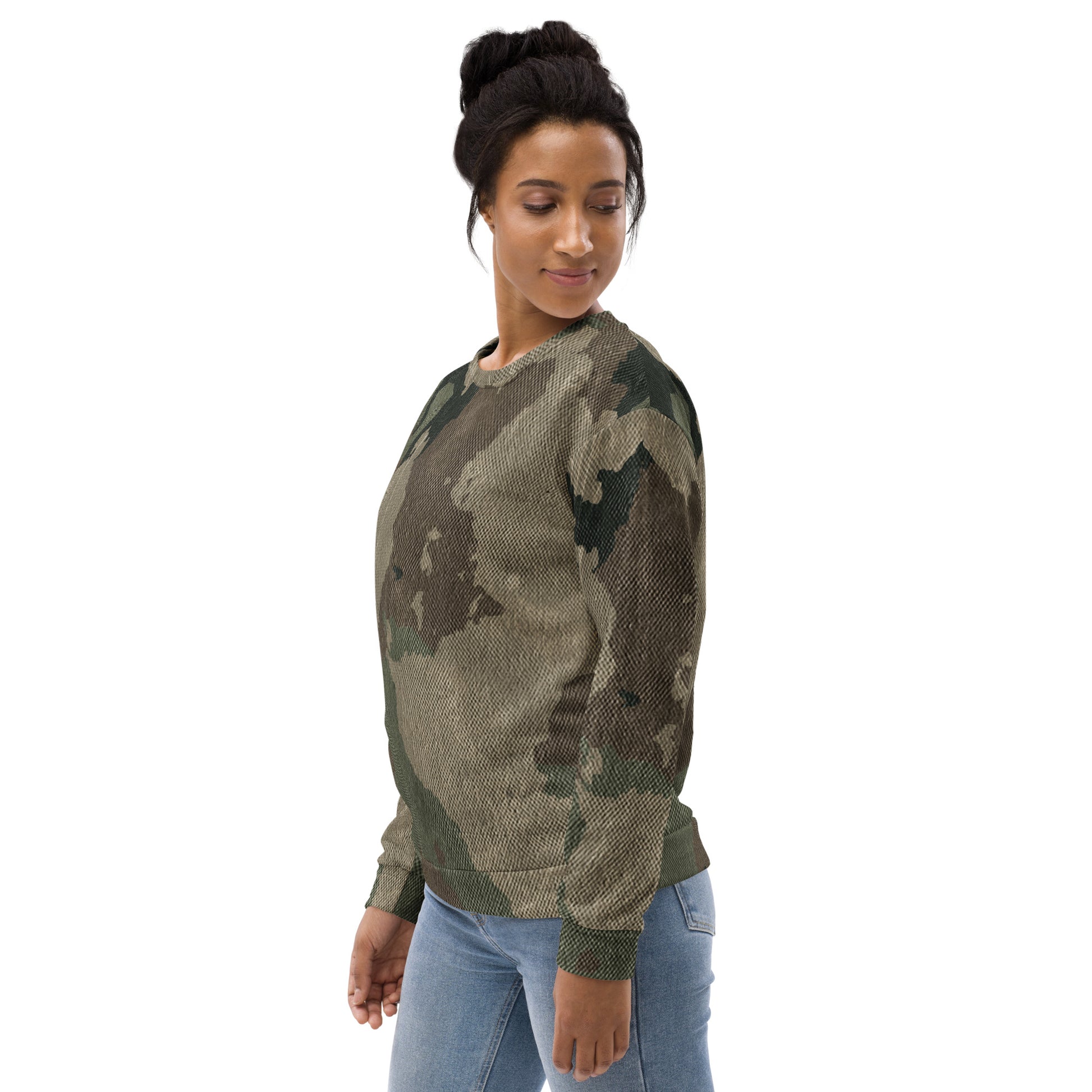 Camo Sweatshirt | Unisex | Dirty Old Brown