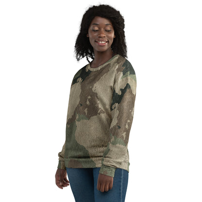 Camo Sweatshirt | Unisex | Dirty Old Brown