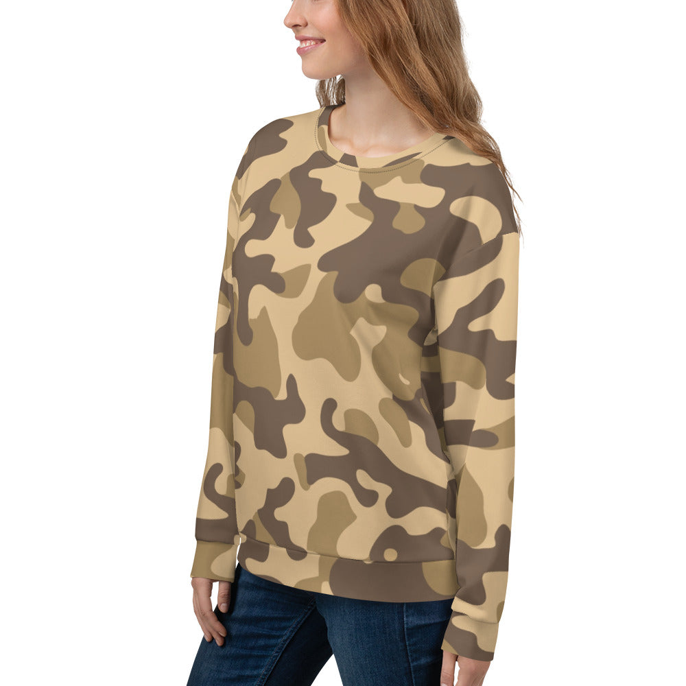 Camo Sweatshirt | Unisex | Khaki