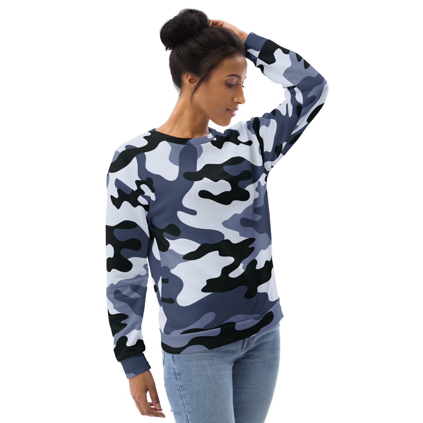 Camo Sweatshirt | Unisex | Light Blue