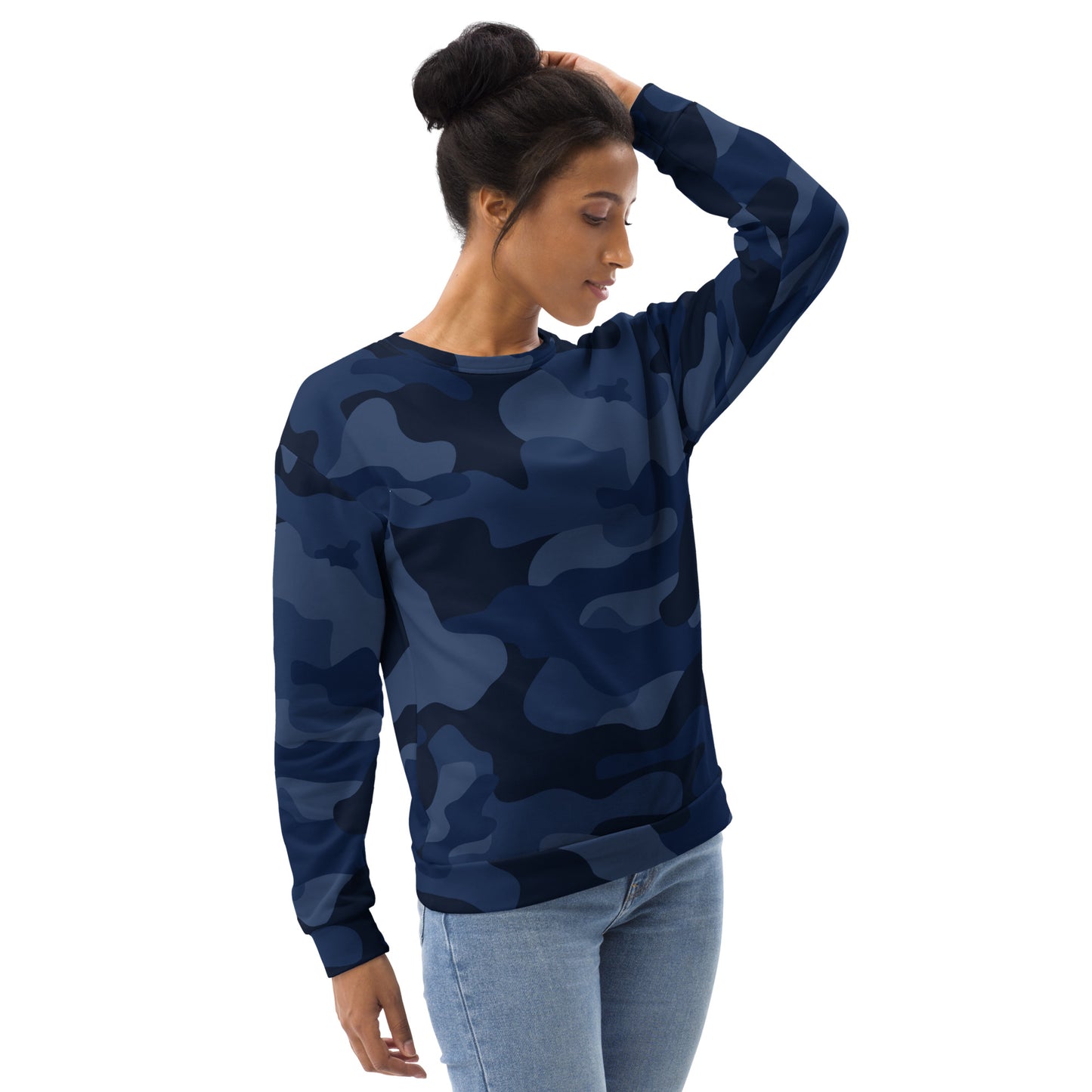 Camo Sweatshirt | Unisex | Deep Blue