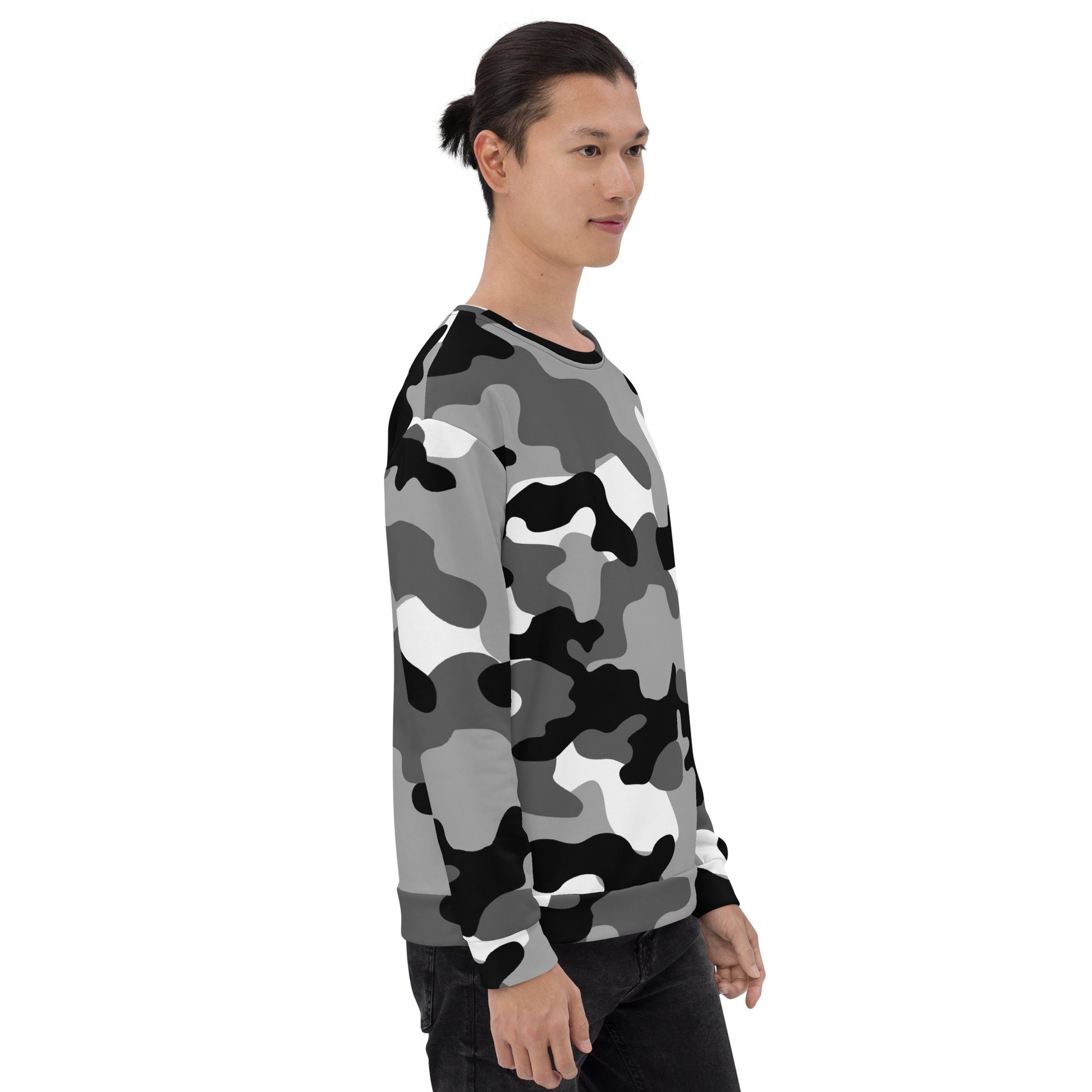 Camo Sweatshirt | Unisex | Black, White & Gray