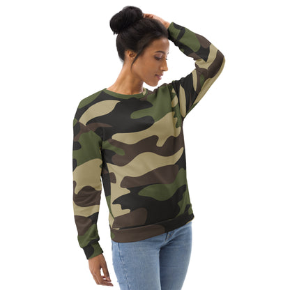 Camo Sweatshirt | Unisex | Classic Green