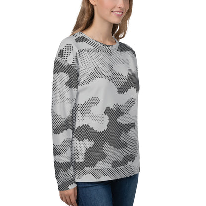 Camo Sweatshirt | Unisex | Black & White Digital