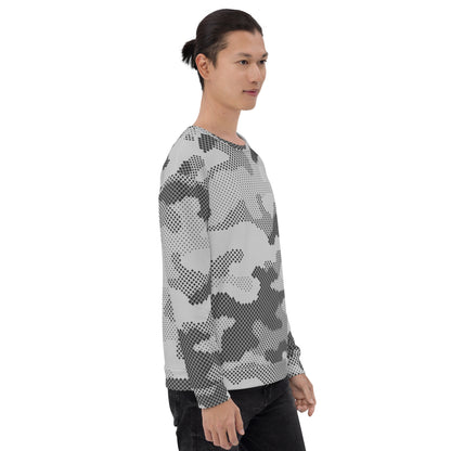 Camo Sweatshirt | Unisex | Black & White Digital