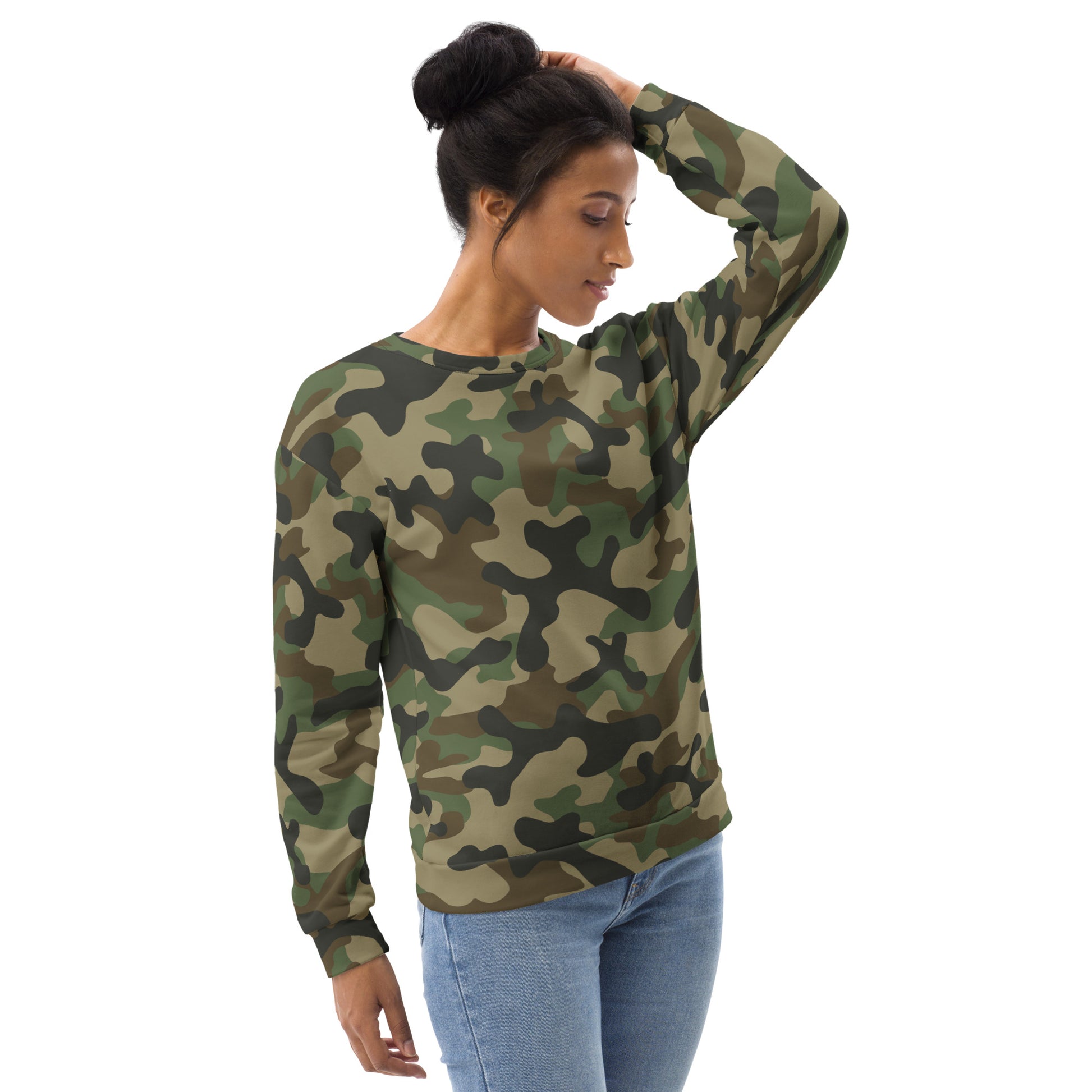 Camo Sweatshirt | Unisex | Military Brown Camouflage