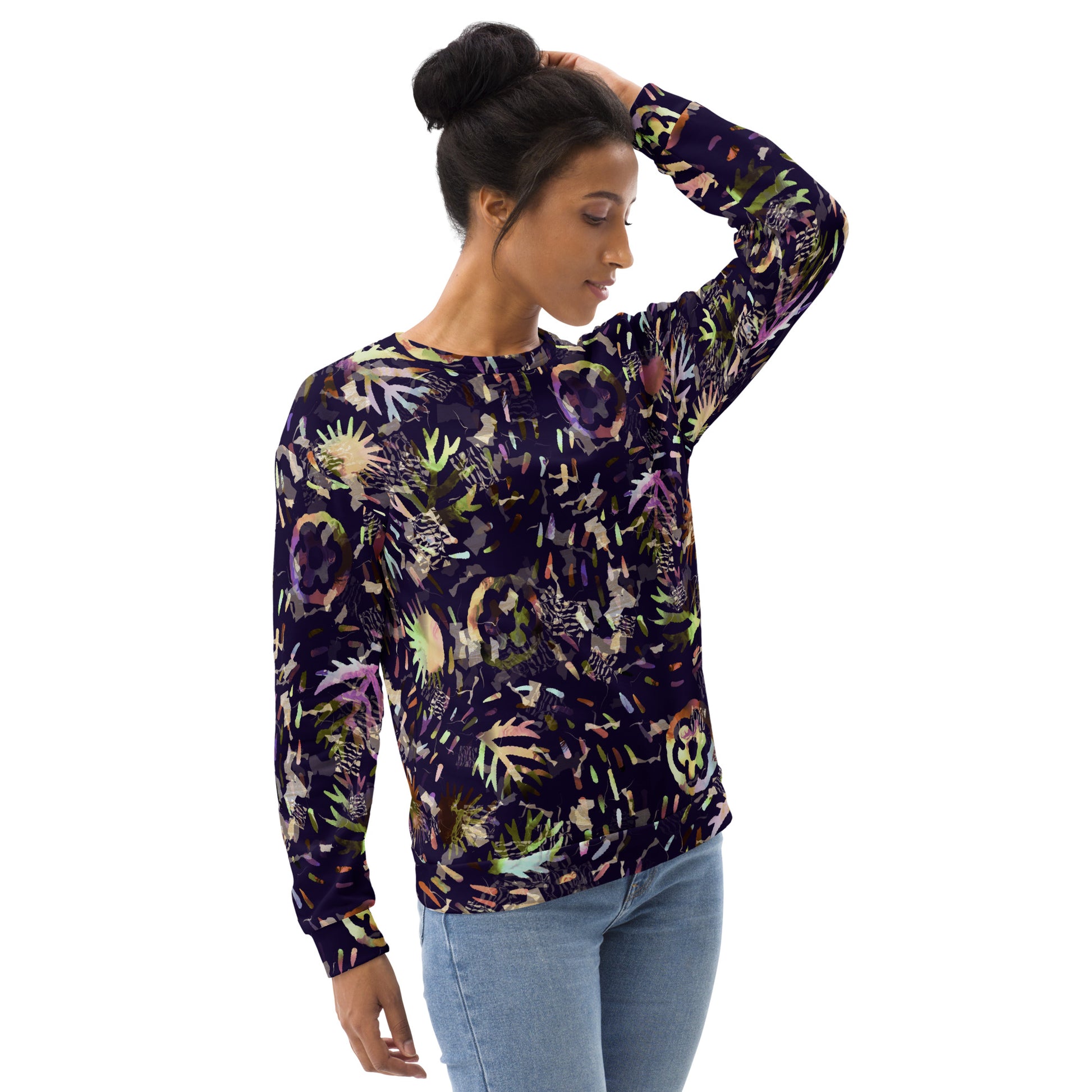 Floral Camouflage Sweatshirt | Scatter Print | Unisex