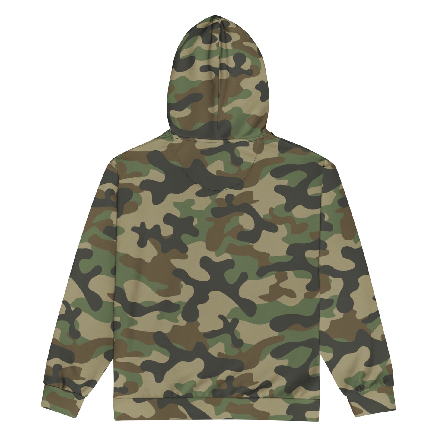 Zip Up Camo Hoodie | Unisex | Military Brown Camouflage