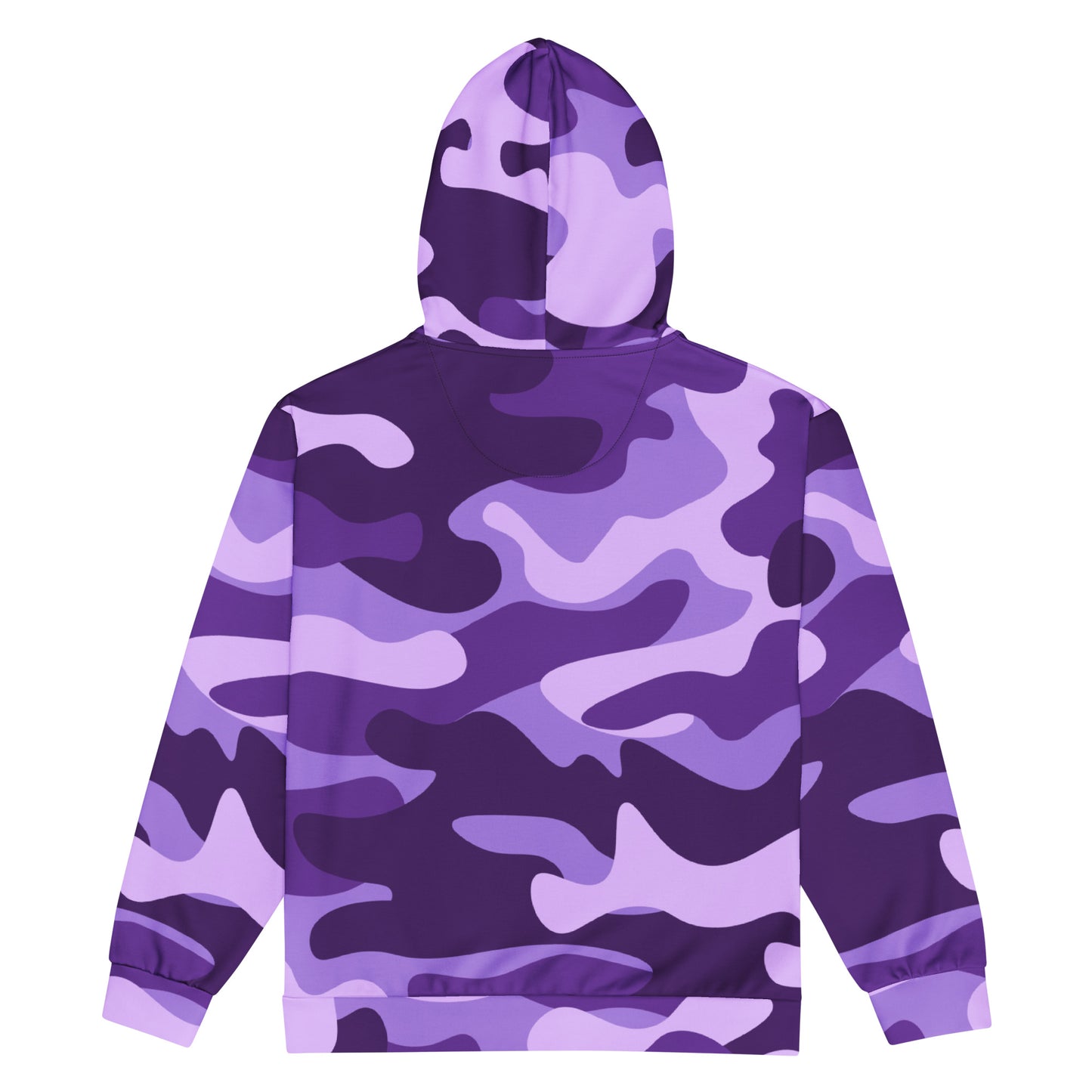 Zip Up Camo Hoodie | Unisex | Purple, Blue & Mauve