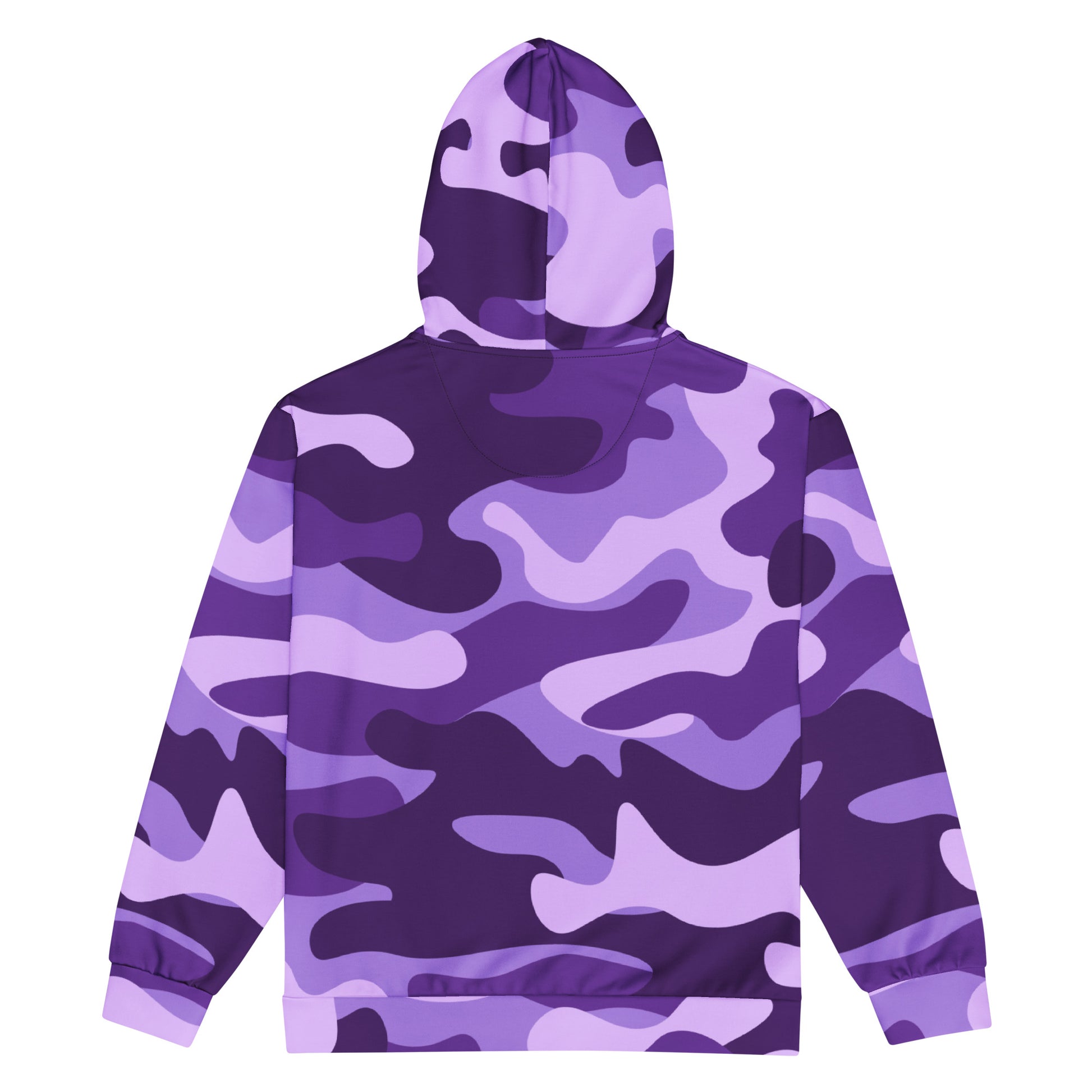 Zip Up Camo Hoodie | Unisex | Purple, Blue & Mauve