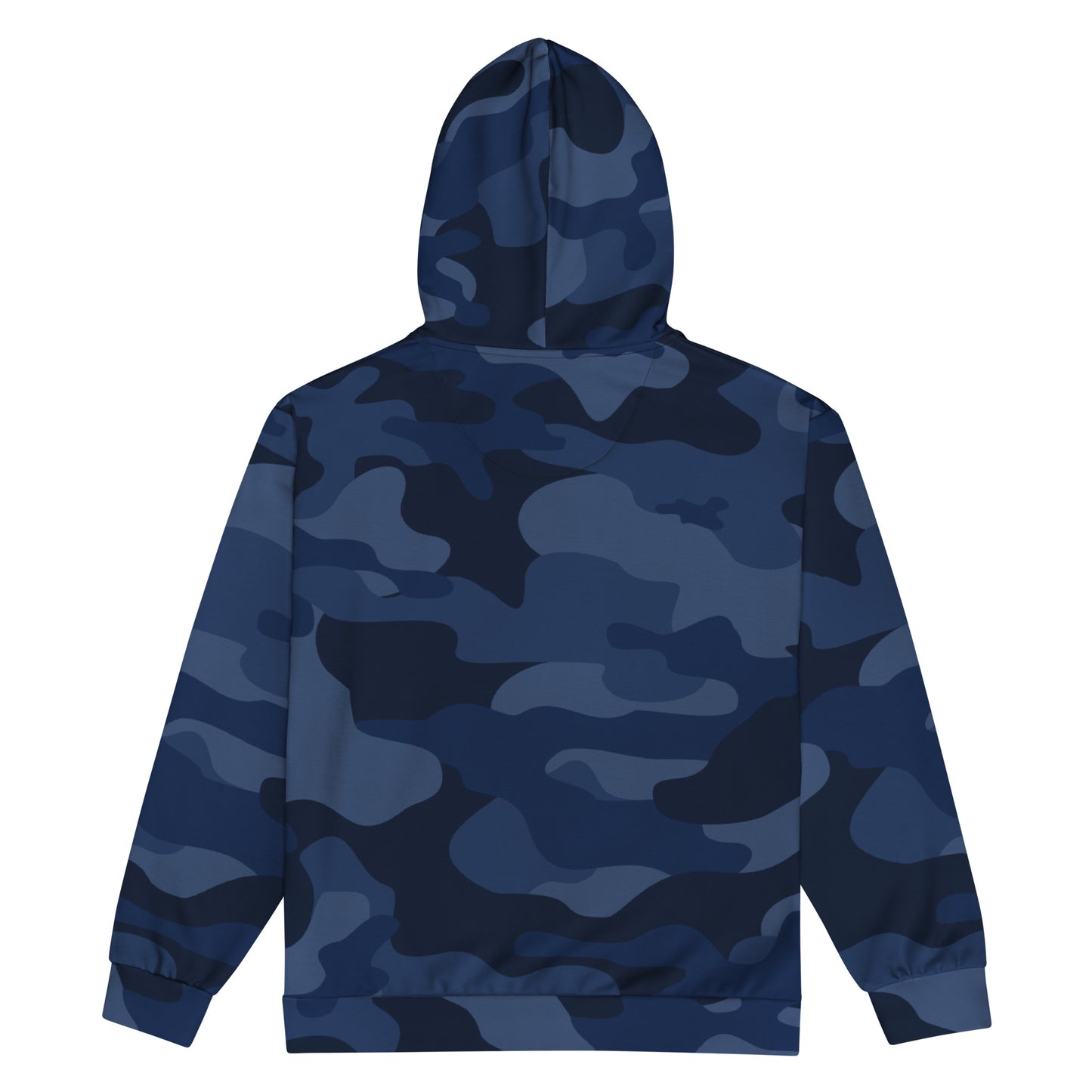 Zip Up Camo Hoodie | Unisex | Deep Blue Camouflage