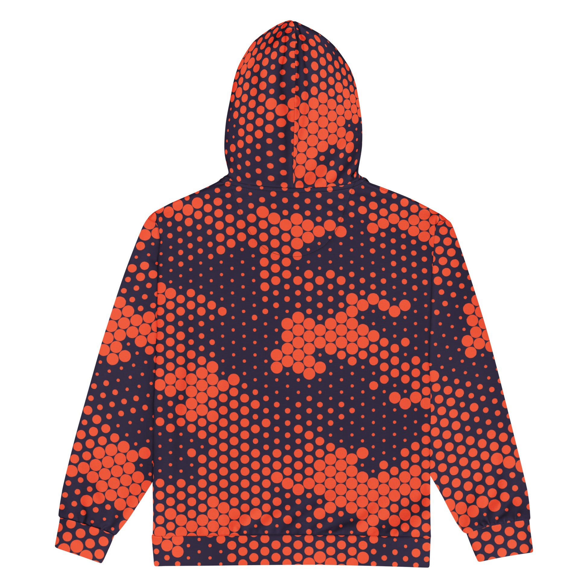 Zip Up Camo Hoodie | Unisex | Orange & Blue Camouflage