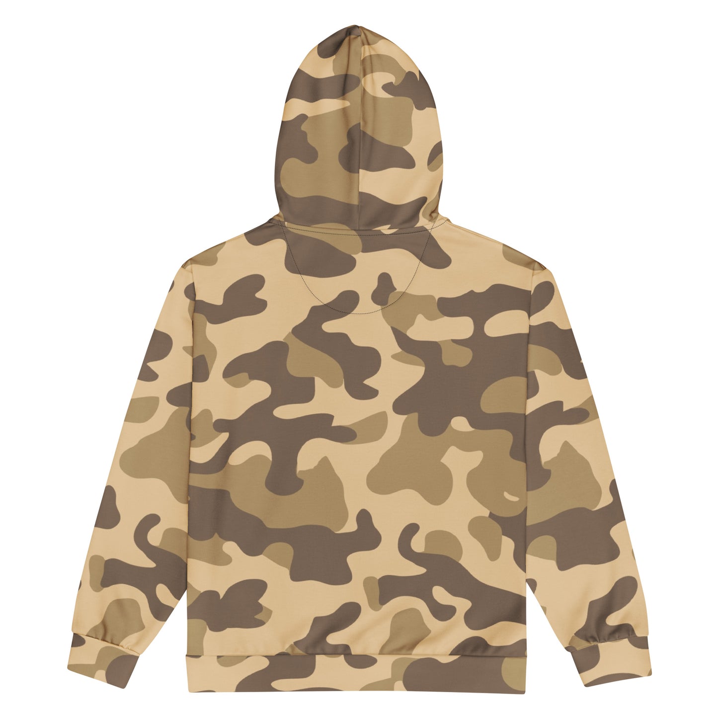 Zip Up Camo Hoodie | Unisex | Khaki Camouflage