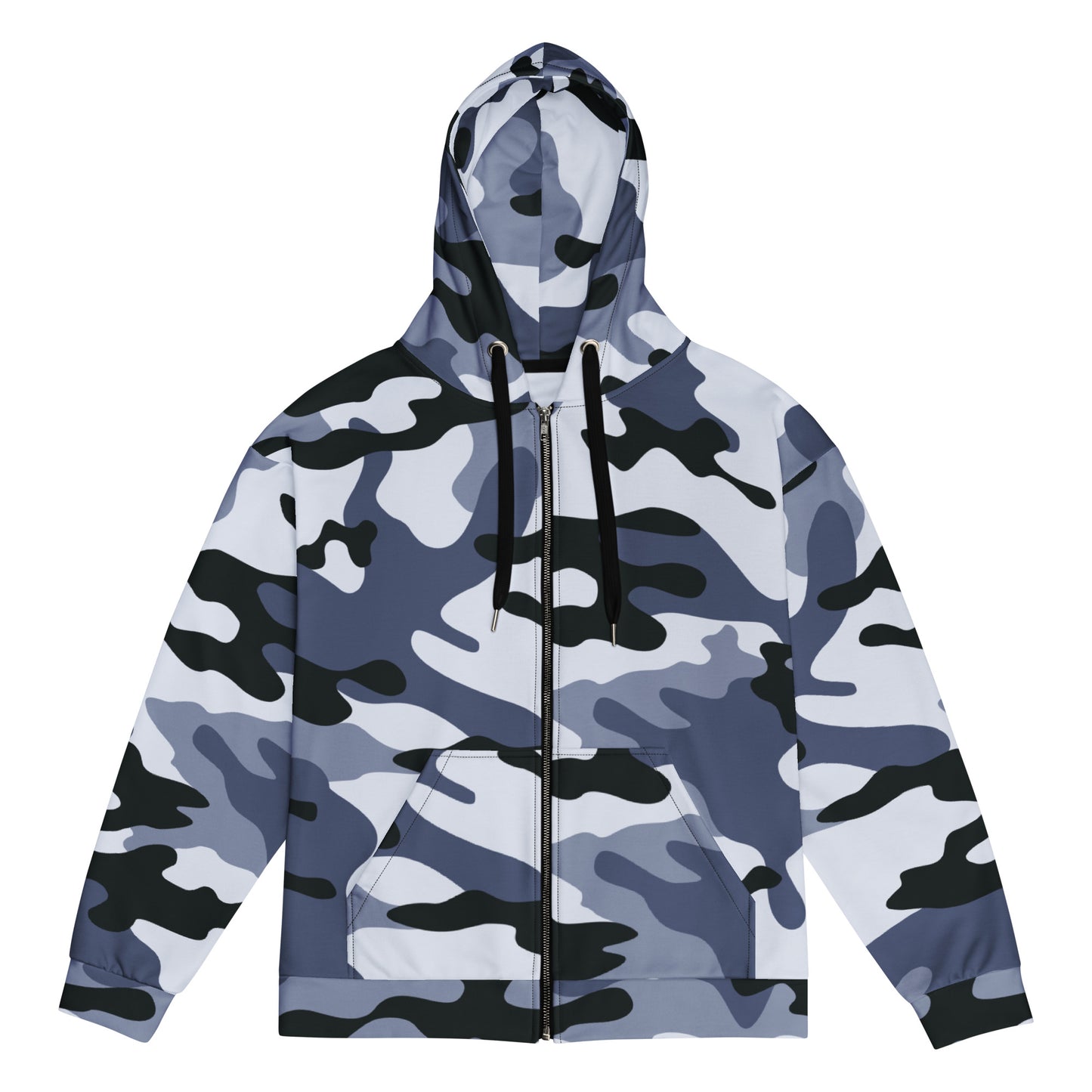 Zip Up Camo Hoodie | Unisex | Light Blue Camouflage